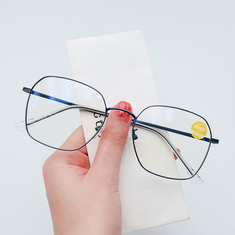 Mắt Kính Gọng Vuông Oversize Phong Cách Hàn Quốc Cho Nam Và Nữ