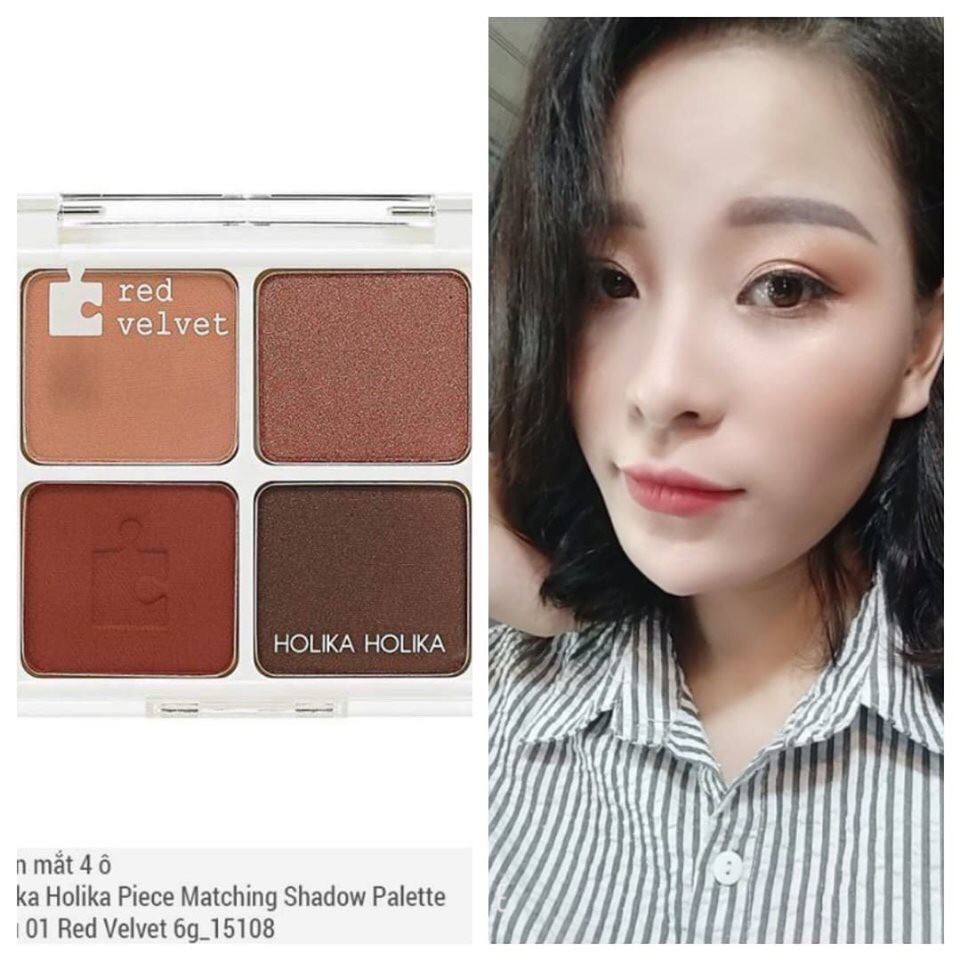 Phấn mắt 4 ô Holika Holika Piece Matching Shadow Palette