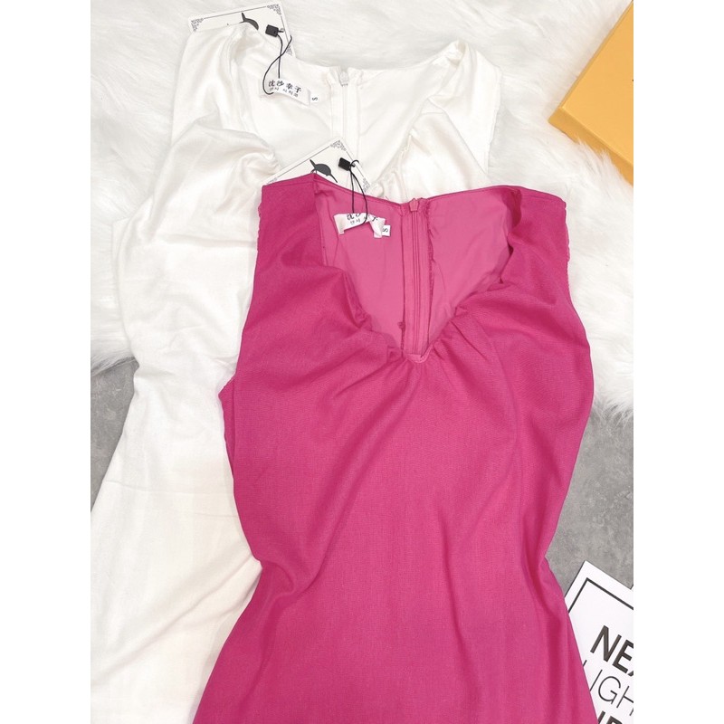 VÁY CỔ V DÚM SUÔNG | BigBuy360 - bigbuy360.vn