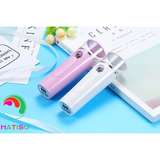 [GÍA SIÊU TỐT] MÁY PHUN SƯƠNG NANO MINI NANO01SU TẠO ĐỘ ẨM CHO DA, CẦM TAY KÈM SẠC DỰ PHÒNG HATISU