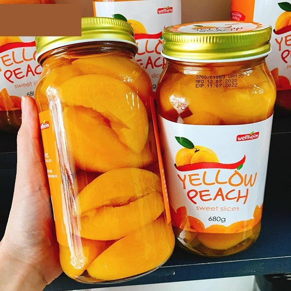 Đào ngâm Hàn Quốc Yellow Peach 680g
