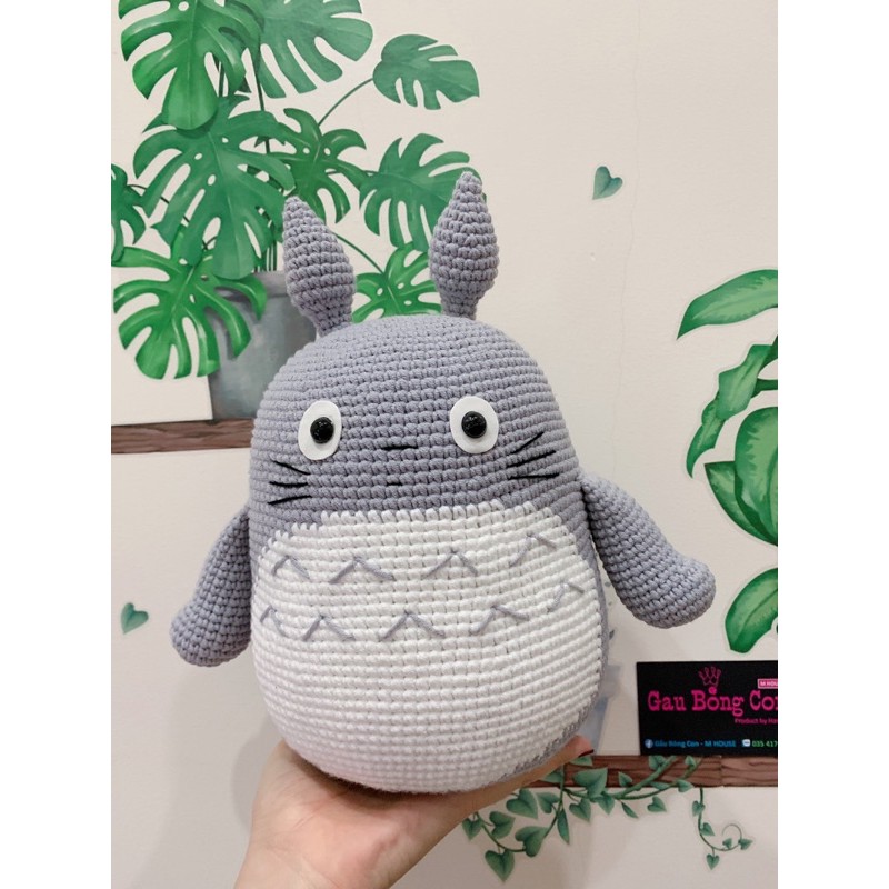 - Gấu Totoro bằng len - thú len - gấu bông len