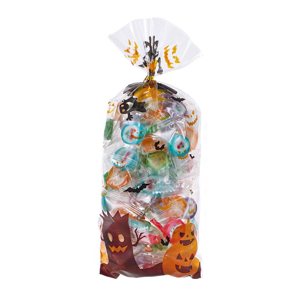 Bộ 100 Túi Đựng Kẹo / Bánh Quy Phong Cách Halloween Độc Đáo