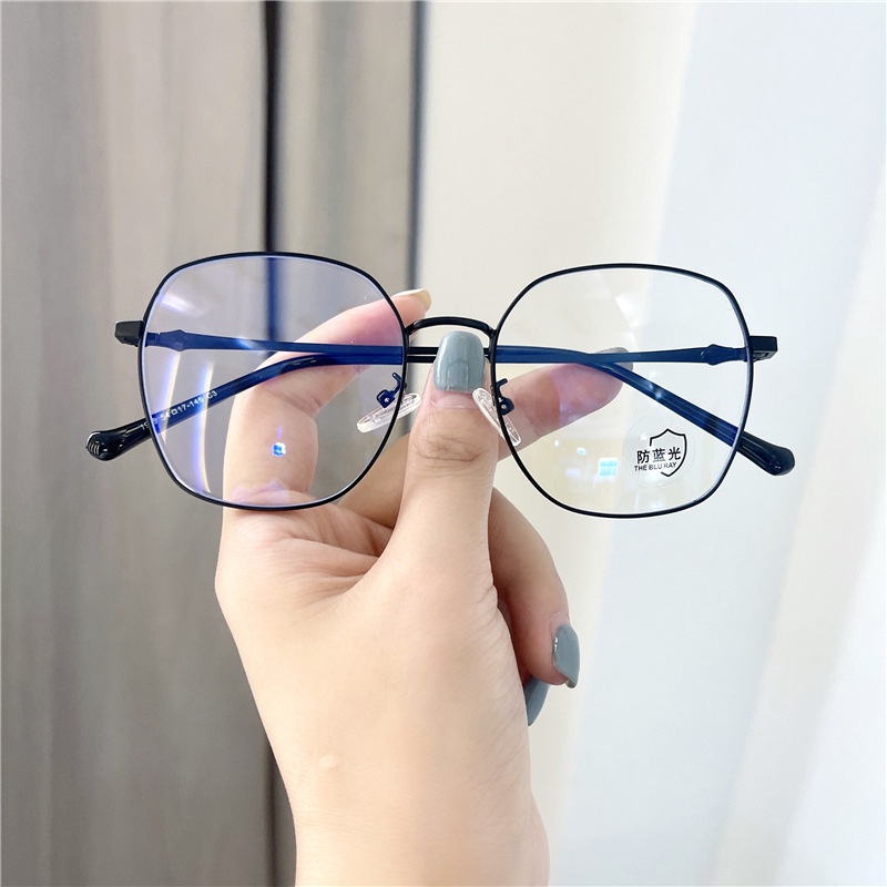 Mắt kính gọng tròn chống bức xạ thời trang cho nữ