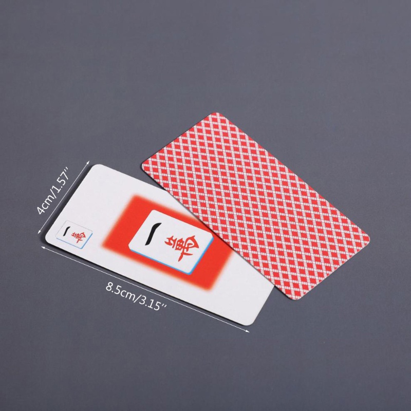 Bộ Thẻ Bài Chơi Mạt Chược Di Động Tiện Dụng Mang Đi Du Lịch