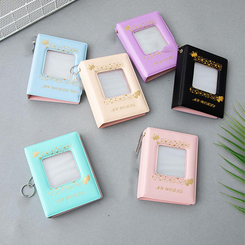Sổ Đựng Ảnh / Thẻ 3 inch Thiết Kế Đục Lỗ Phong Cách Doanh Nhân