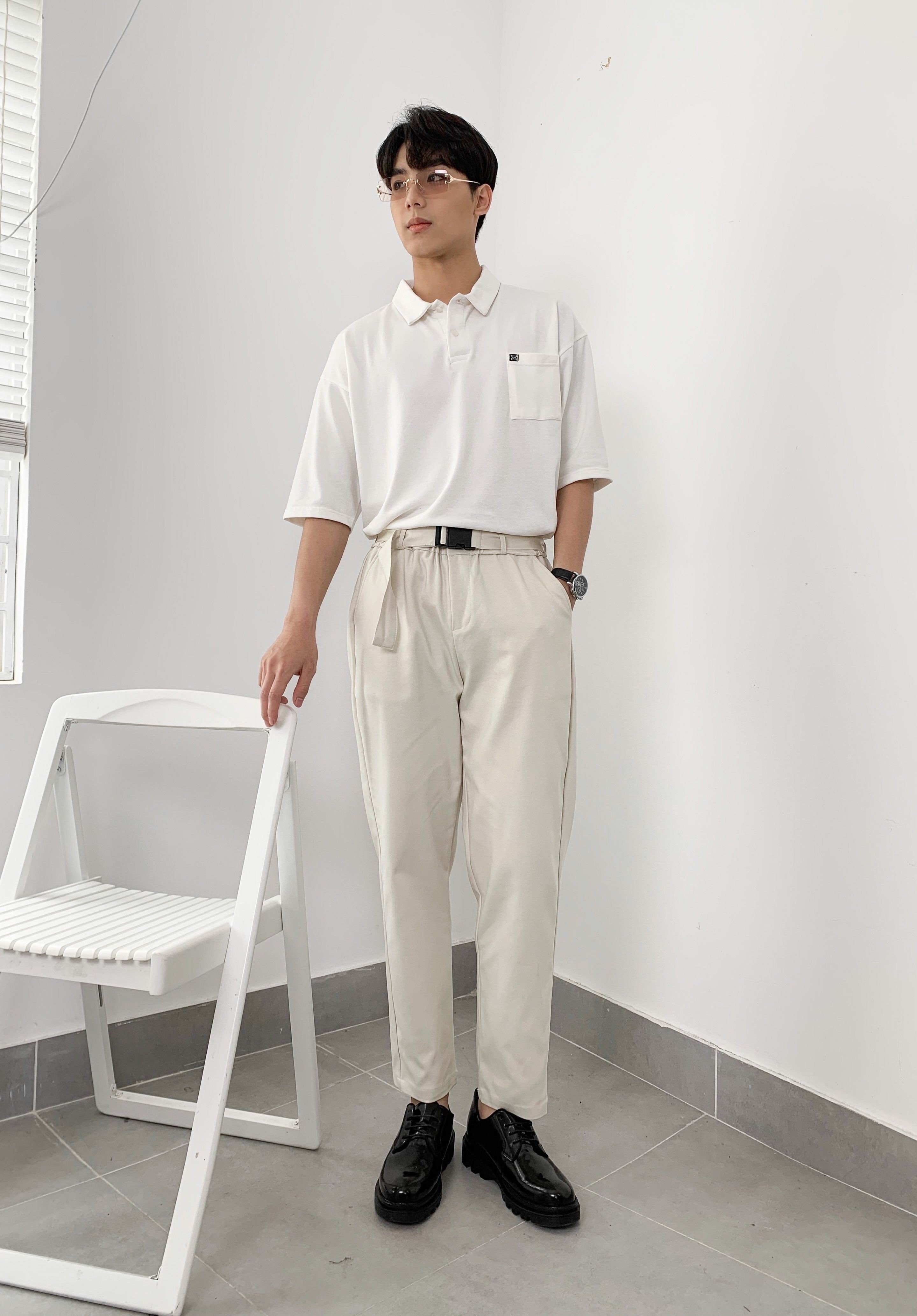 Áo polo nam nữ City Pocket - Áo thun nam có cổ Unisex form rộng Local Brand | BigBuy360 - bigbuy360.vn