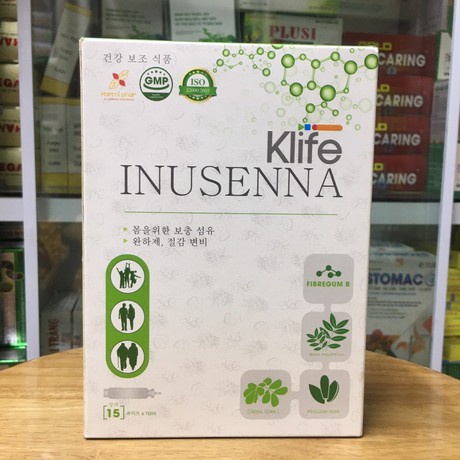 Klife Inusenna Bổ Sung Chất Xơ, Nhuận Tràng Hộp 15 Ống X 10ml