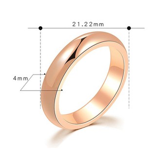Nhẫn Trơn Bản 4mm Titan Ko Đen TT 2962