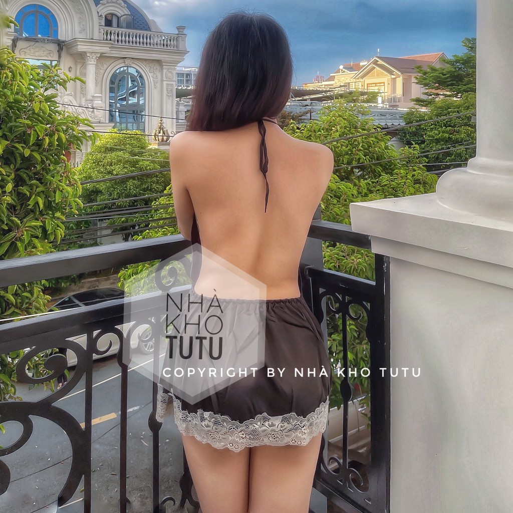 Đầm ngủ Lụa Tiểu thư L093 Nhà Kho TuTu