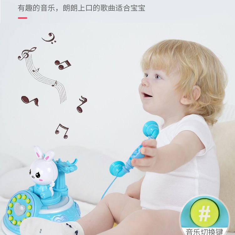 Nhạc thiếu nhi hoạt hình điện thoại cố định, máy kể chuyện phát triển trí tuệ giáo dục sớm, điện thoại mô phỏng điện thoại di động, đồ chơi âm nhạc cho bé trai và bé gái, quà tặng sinh nhật cho bé trai và bé gái
