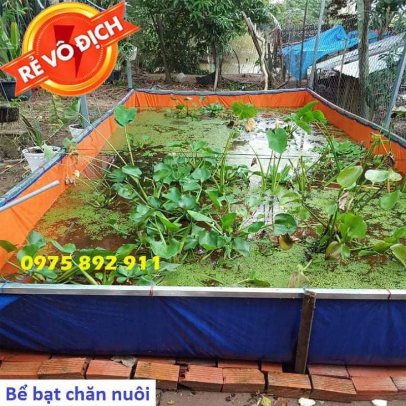bể bạt nuôi ốc , ếch , cá - loại 10m2 ( hàng 5x2x1 )