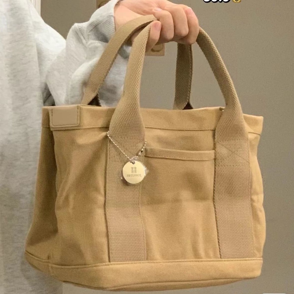 Túi Tote Vải Canvas Thiết Kế Dễ Thương Cho Nữ