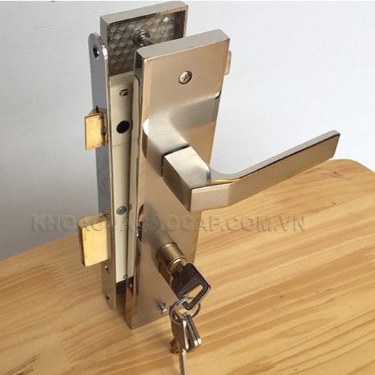 [CHÍNH HÃNG] Ô Khóa Cửa Đi Tay Gạt VIỆT TIỆP 04911 Đồng Thau Hợp Kim KZA3, Cao 248mm, Đố Cửa Dày 40mm, Rộng 50mm