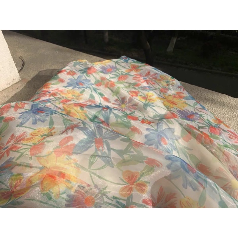 Đầm maxi xoè hoa tiểu thư🌷