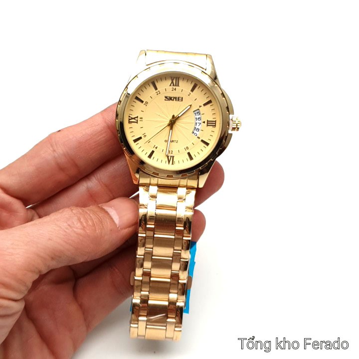 Đồng hồ nam Halei 6688 mặt vuông chính hãng sang trọng cao cấp