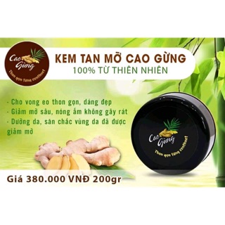 Kem tan mỡ cao gừng authentic