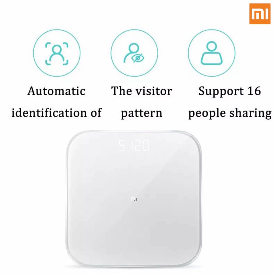 Cân điện tử thông minh Xiaomi smart scale 2 kết nối app theo dõi sức khỏe