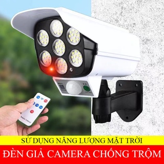 Đèn năng lượng mặt trời giả camera chống trộm, chống nước điều khiển từ xa - K1138