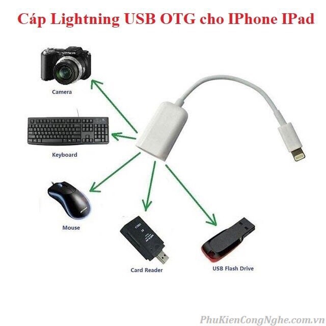 CÁP OTG IPHONE CỔNG LIGHTING | BigBuy360 - bigbuy360.vn