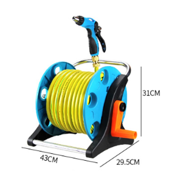 Bộ Cuộn Ống Tưới, Bộ Khung Lô Cuốn Dây Tưới Đa Năng, Tiện Lợi - Vòi nước ống cuốn rửa xe, tưới cây