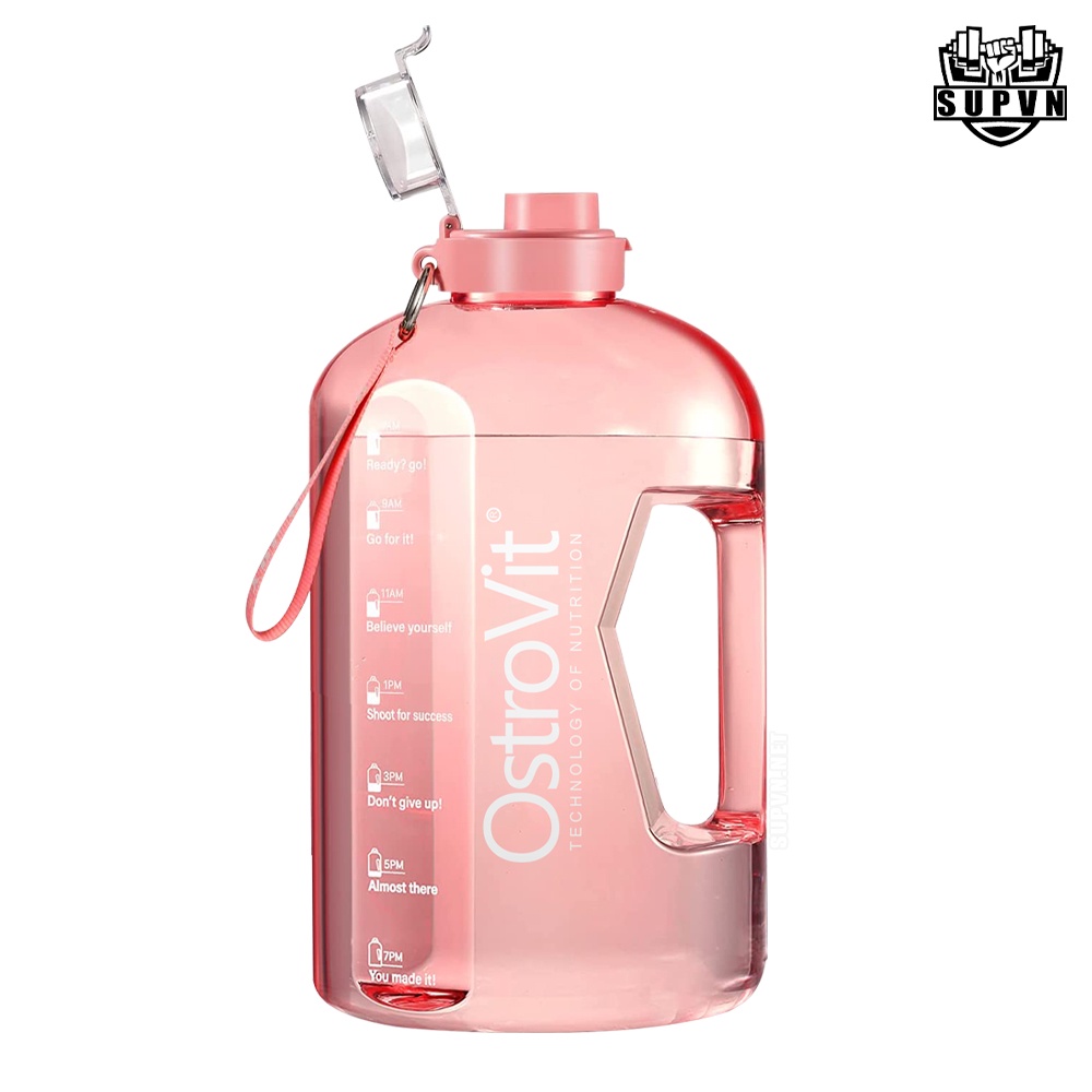 Bình lắc Ostrovit 2200ml Tons Of Cup - Bình lắc tập gym lắc Bcaa, Whey, Preworkout - Bình nước 2lit