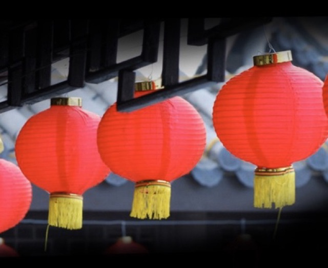 HCM - Lồng đèn 40cm vải tròn đỏ trang trí tết, lễ hội giá rẻ