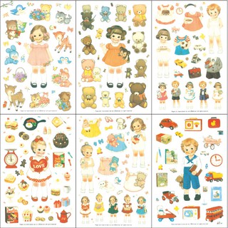 Sticker búp bê set 6 tờ ( có tách lẻ )