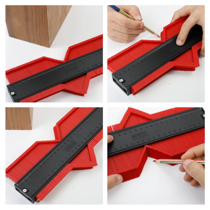 Thước sao chép hình dạng đa năng 25cm