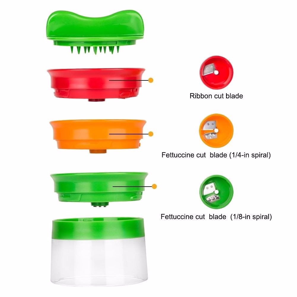 Spiral Slicers Vegetable Spiralizer Good Grips 3-Blade Hand-Held Spiralizer Tophope