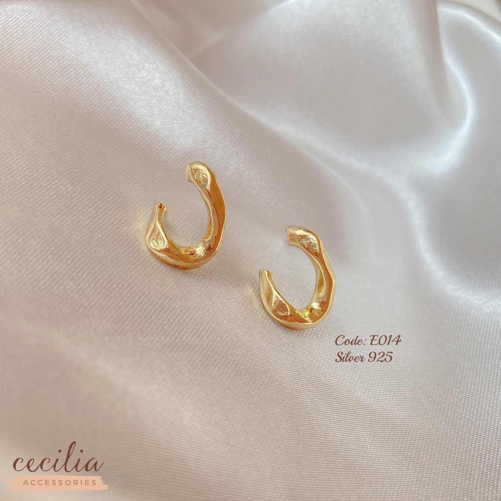 Khuyên tai bông tai nhỏ đơn giản hình móc E014 E024