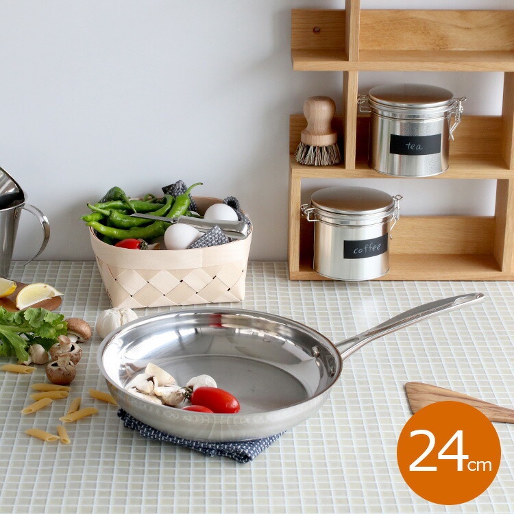 Chảo inox đáy từ cao cấp Scanpan Impact 24cm 71002400, inox 18/10, thiết kế 3 lớp an toàn cho máy rửa bát