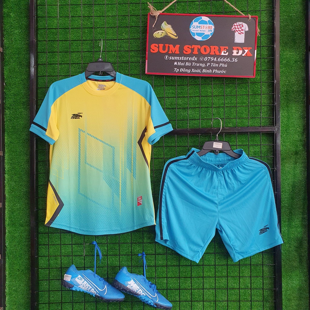 Áo Đá Banh Không LoGo Đẹp RiKi Gem  - Quần Áo Bóng Đá Mẫu Mới, Giá Rẻ, Bền Đẹp