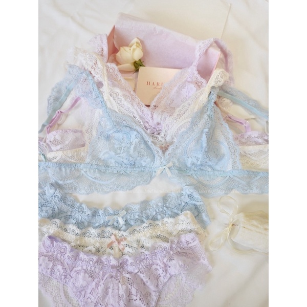 [Mã 252FASHIONSALE giảm 12% đơn 99K] Icy Love Áo Croptop Bralette không gọng ren mềm mại haruharu.label | BigBuy360 - bigbuy360.vn