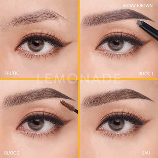 Chì kẻ mày 2 đầu Lemonade Dual Eyebrow 2.75g