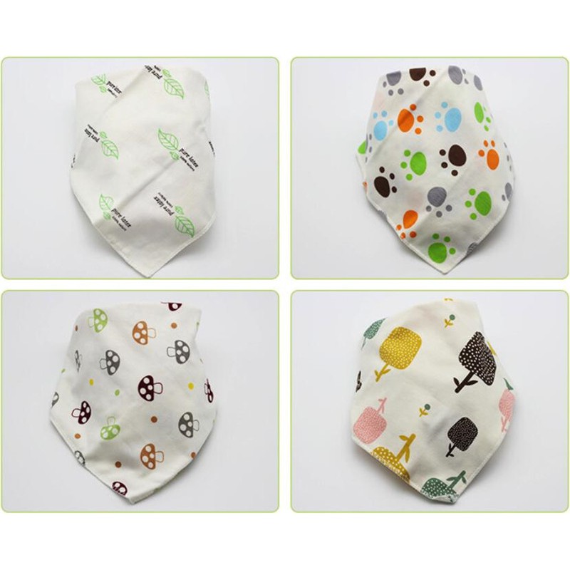 Yếm Ăn Cotton Dễ Thương Cho Bé