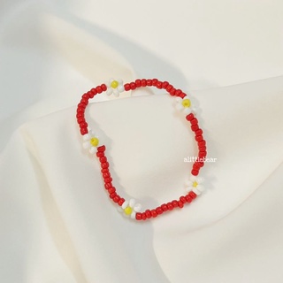 Vòng tay hạt cườm handmade hoa cúc Daisy