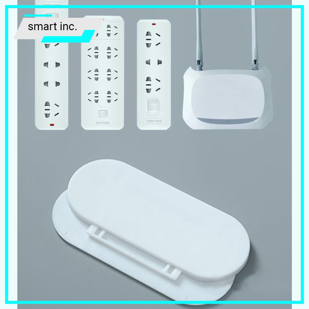 Móc Treo Gắn Ổ Cắm Điện Cục Phát Wifi Tranh Ảnh Lên Tường Miếng Dán Giá Đỡ Đồ Dùng Gắn Dán Tường Nhà Không Cần Khoan