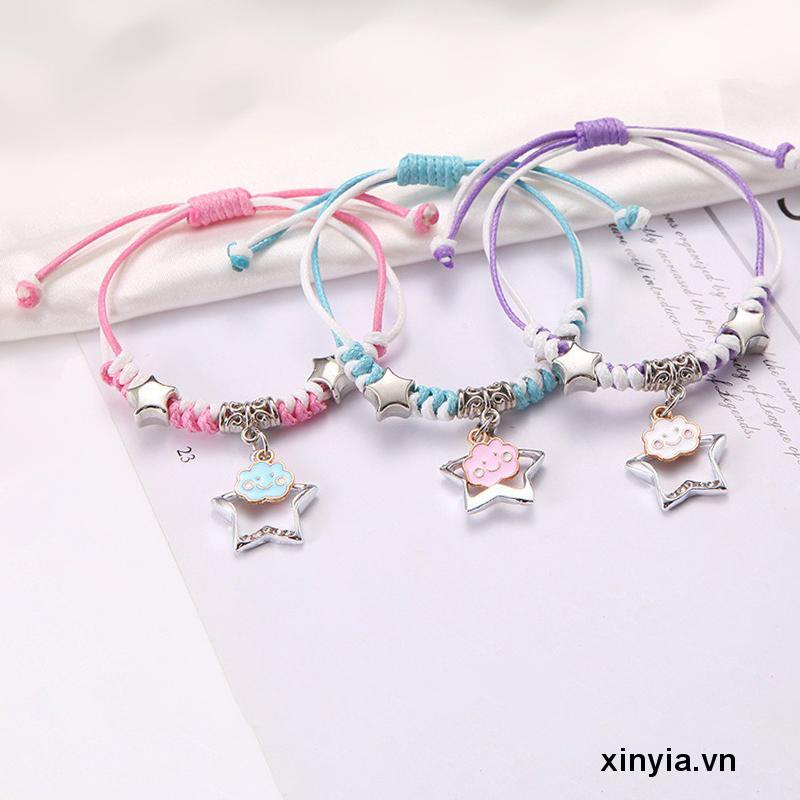 Set 3 Vòng Tay May Mắn Dạ Quang Mặt Trăng / Hoa Thời Trang Cho Cặp Đôi