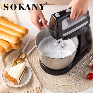 Máy đánh trứng để bàn công suất lớn 400w sokany kèm âu trộn 3.5l