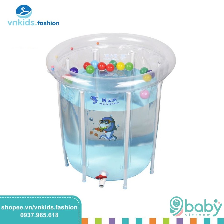 free ship !!! Bể bơi thành cao Doctor Dolphin 9BABY loại to