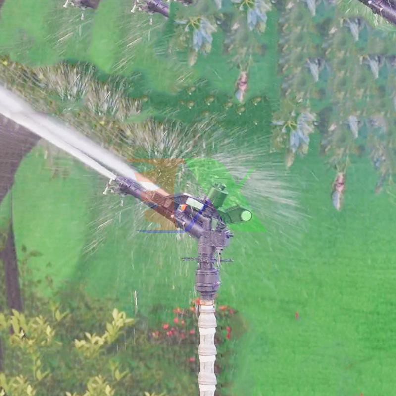 Đầu bec tưới cánh đập xoay 360° MS-9821, Súng phun nước tưới cây 1.5" ren 50, Sprinkler Big Gun