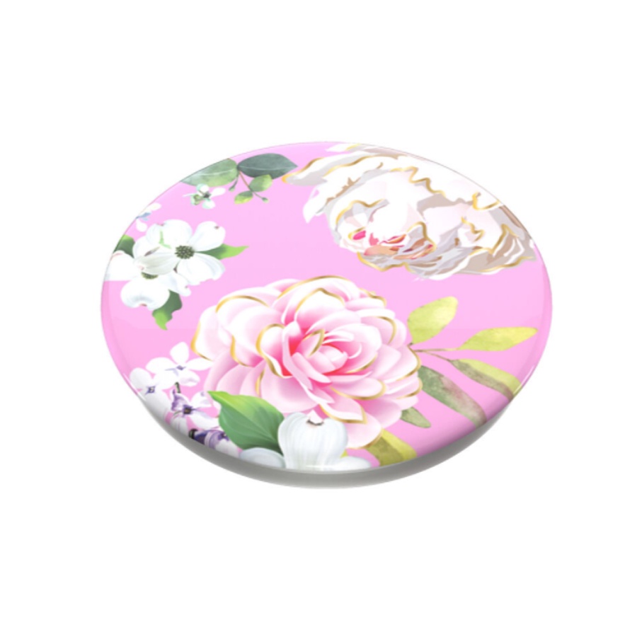 Giá đỡ điện thoại thông minh Popsockets Pink Floral OW - Hàng Chính Hãng