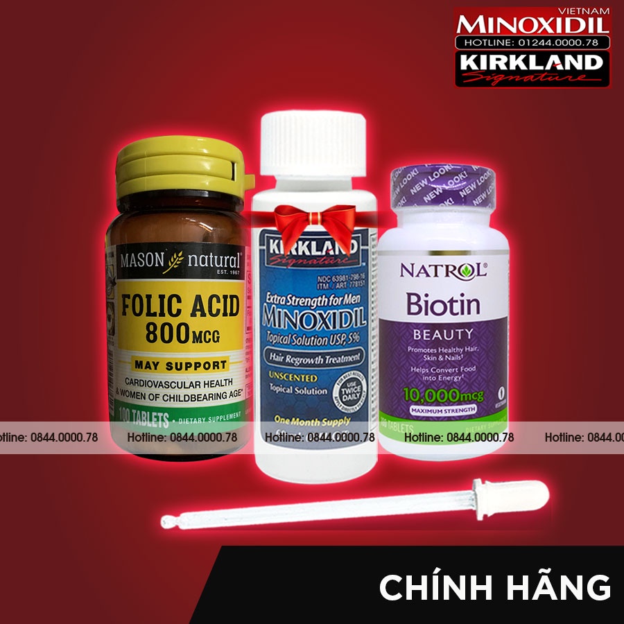 Dung dịch mọc râu minoxidil 5% Combo 1 Lỏng 1 Biotin 1 Folic Acid | Shopee  Việt Nam