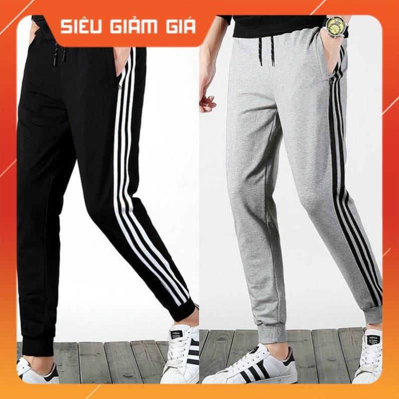 Quần thể thao nam, Quần Jogger Nỉ Thun Trơn Nam Nữ, quần nỉ trơn nam nữ, quần nỉ 3 sọc