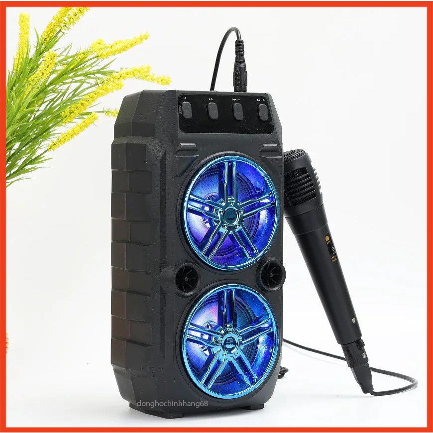 Loa Bluetooth Hát Karaoke Tặng Kèm Mic Hát Nghe Nhạc Cực Đã Âm Bass Cực Mạnh Hát Cực Hay Bảo Hành 12 Tháng