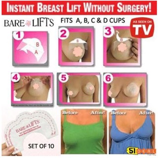 10 Miếng dán nâng ngực BARE LIFTS
