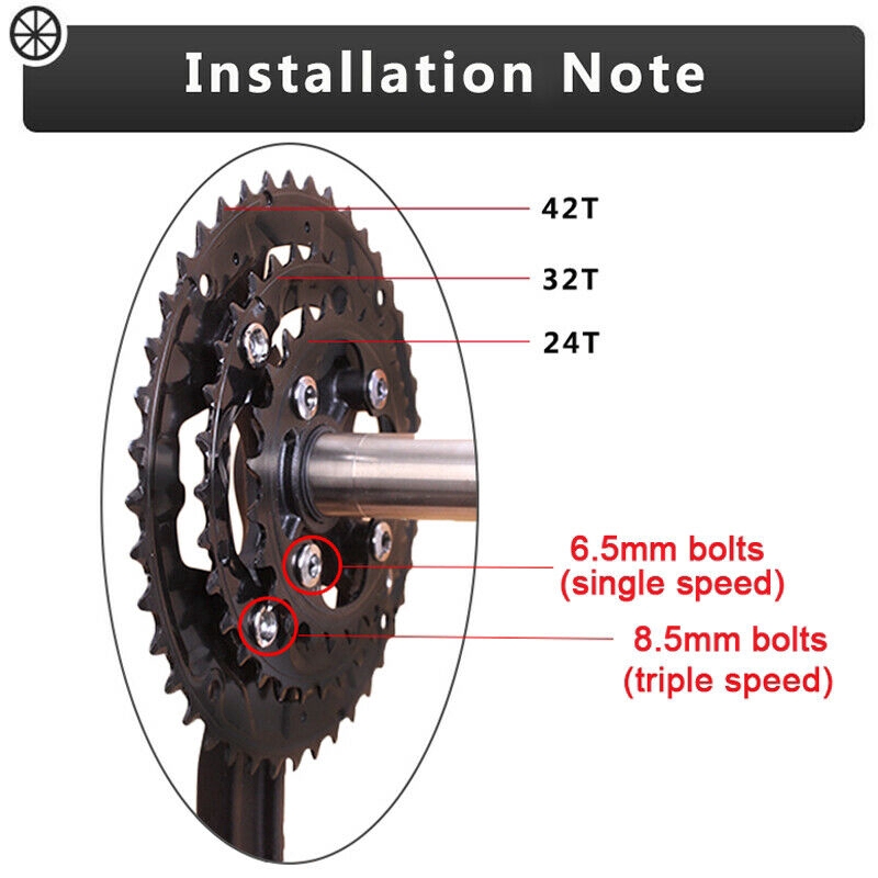 Đĩa Xích Xe Đạp 24t 26t 32t 38t 42t Mtb 64 104bcd Chuyên Dụng Cho Shimano