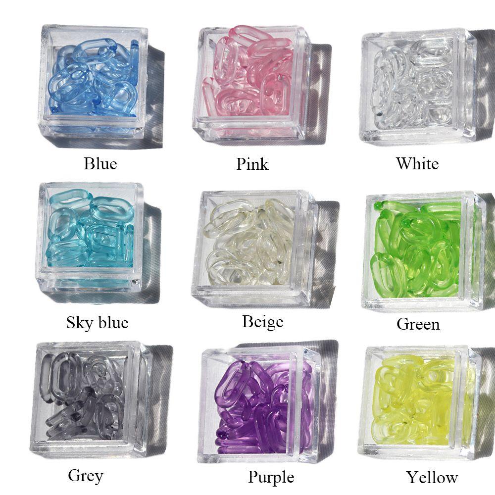 Set 50 Phụ Kiện Trang Trí Móng Tay Nghệ Thuật|Móc Khóa Hình Oval Dùng Làm Móng Nghệ Thuật DIY