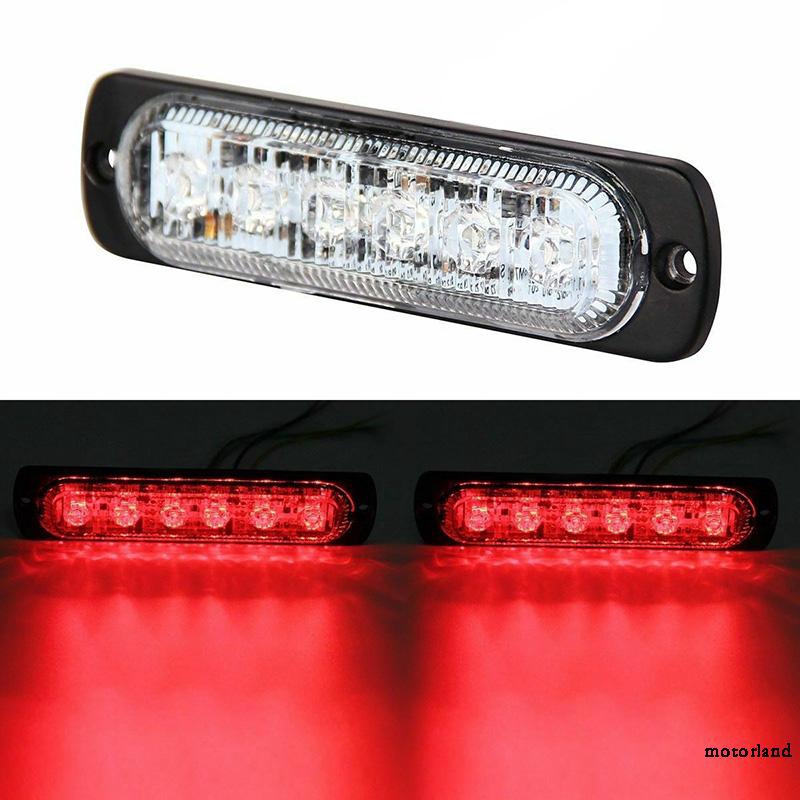 Đèn Led thanh cảnh báo 6 bóng 12V-24V DC trong suốt 333mA bằng nhựa chất lượng cao | BigBuy360 - bigbuy360.vn